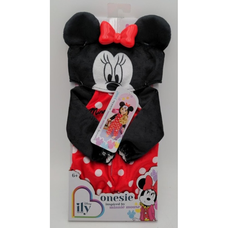 Disney 23515 ILY 4Ever Pajama W/Hoodie for 18 Doll Inspired by Minnie Mouse