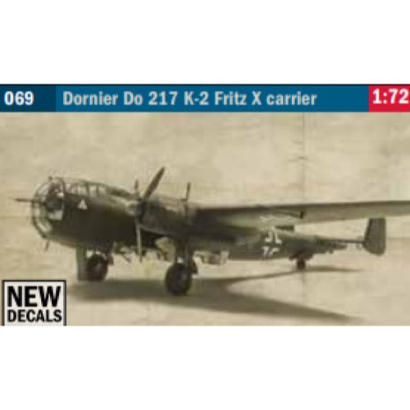 Italeri 0069S 1/72 Dornier Do 217 K-2 Fritz X carrier