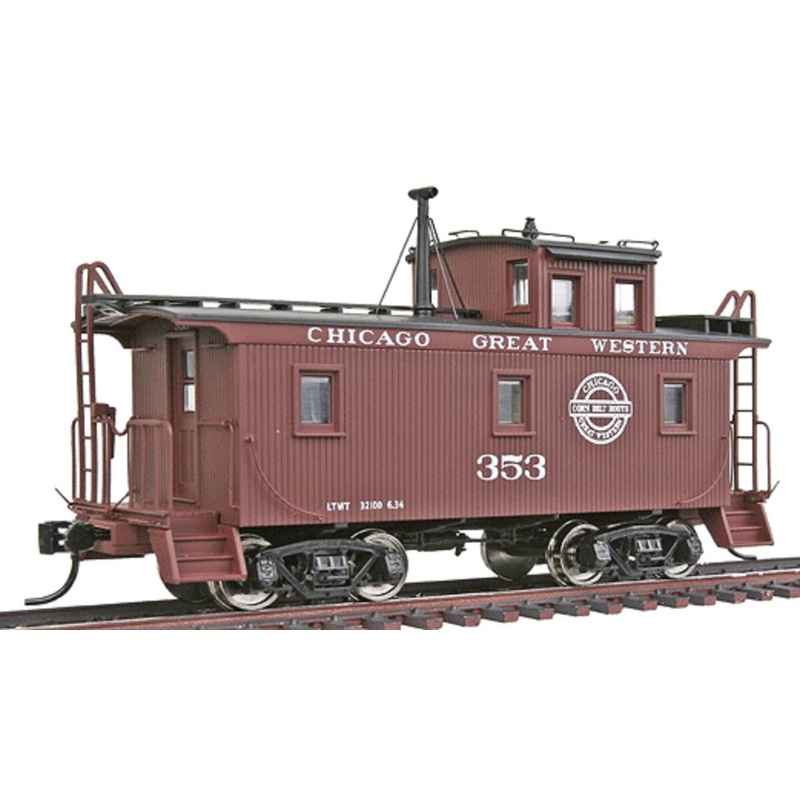 Walthers 932-7684 HO Scale Chicago Great Western DMIR G2 Wood Caboose #353 NIB