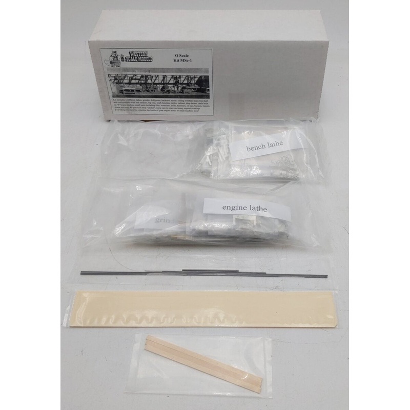 Western Scale Models MSc-1 O Scale Machine Shop Mini-Scene NIB