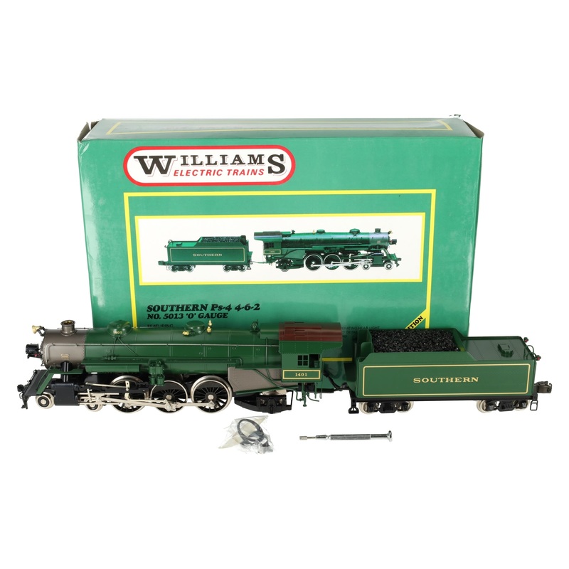 Williams 5013 O Brass Southern 4-6-2 Pacific Steam Loco & Tender #1401 (3Rail) EX/Box