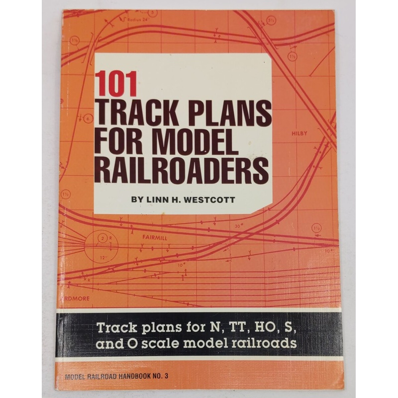 101 Track Plans for Model Railroaders Paperback Book By Linn Westcott VG