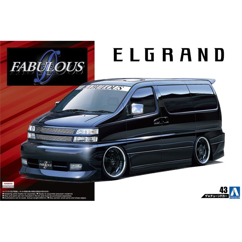 Aoshima 54529 FABULOUS APE50 ELGRAND ’00 (NISSAN) 1/24 scale kit