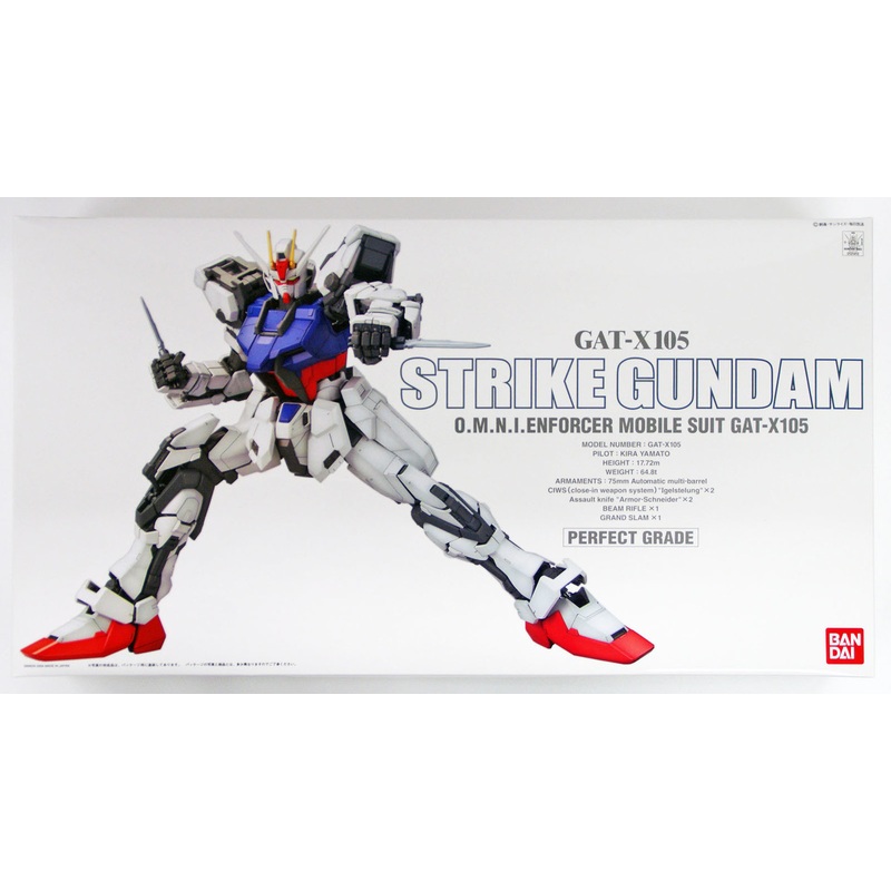 Bandai PG Gundam GAT-X105 STRIKE Gundam 1/60 Scale Kit