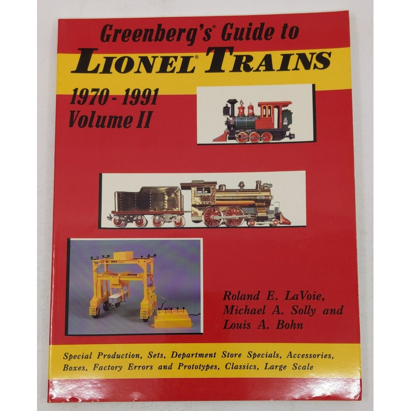 Greenberg’s Guide to Lionel Trains, 1970-1991 Vol.2 Paperback Book EX