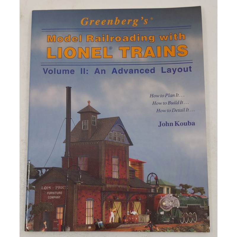 Greenberg’s Model Railroading With Lionel Trains Vol.2 Hardcover Book John Kouba EX