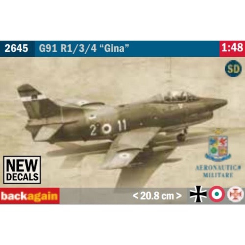 Italeri 2645S 1/48 G91 R1/3/7 Gina