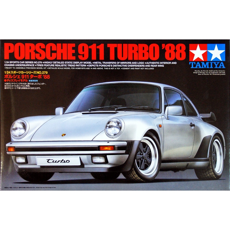 Tamiya 24279 Porsche 911 Turbo 1988 1/24 scale kit