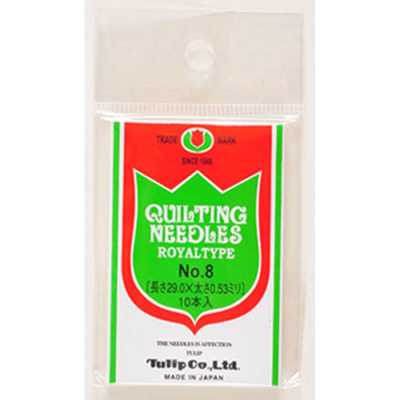 Tulip TQ-001 Quilting Needles Royal Type No.8 (10 pcs / 0.53 x 29.0mm)