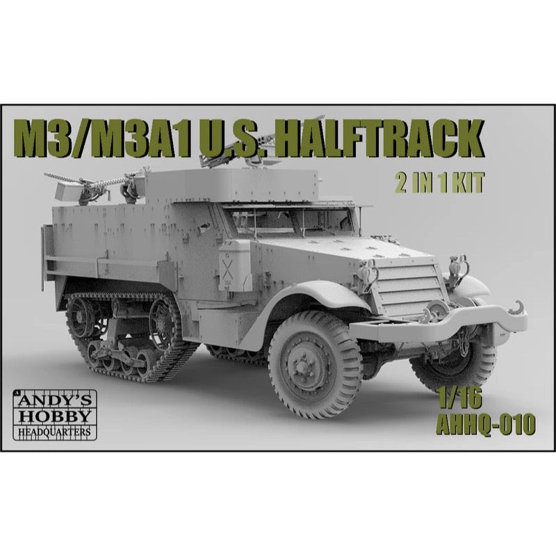Andys Hobby Headquarters 010 1/16 M3/M3A1 US WWII Halftrack Super Kit