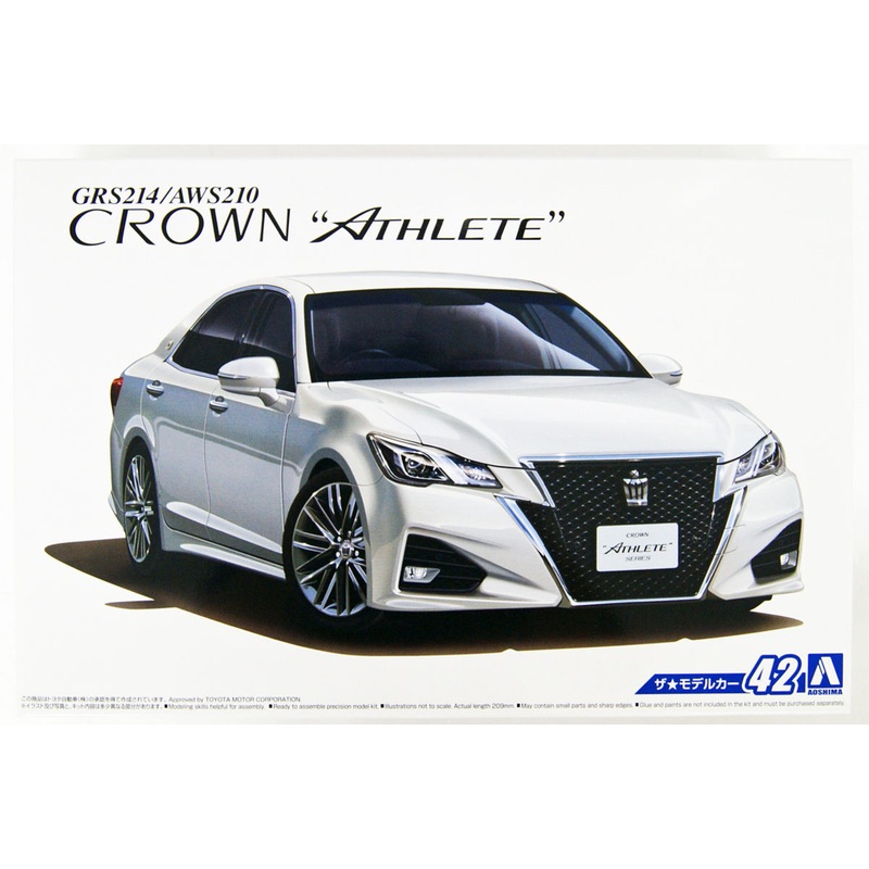 Aoshima 50811 The Model Car 42 Toyota GRS214/AWS210 Crown Athlete 1/24 scale kit