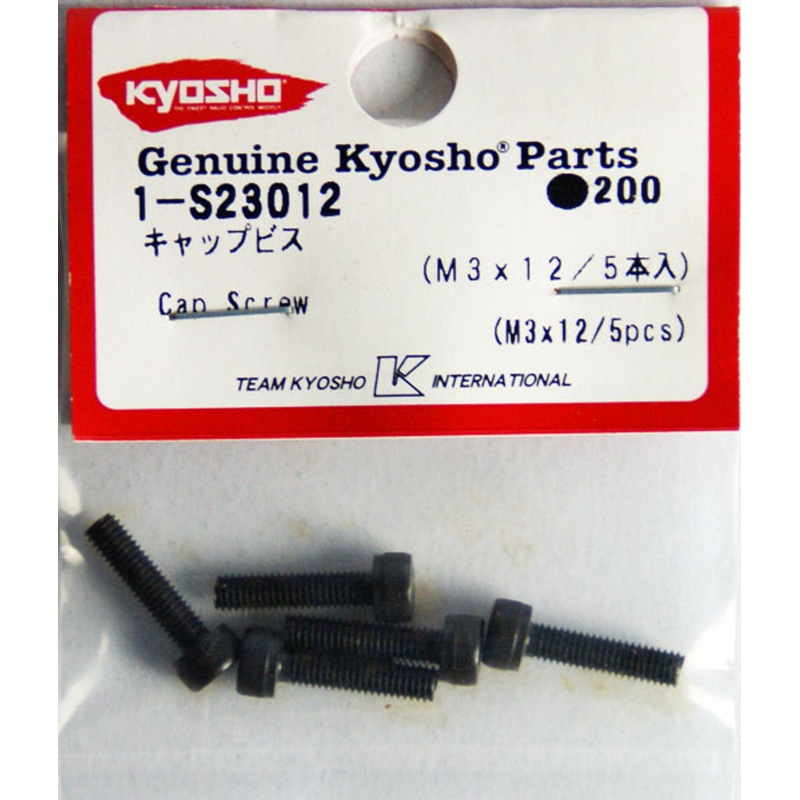 Kyosho 1-S23012 Cap Screw(M3x12/5pcs)