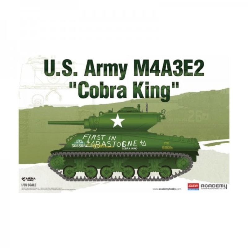 Academy 13527 1/35 Sherman M4A3E2 Medium Tank Jumbo Cobra King