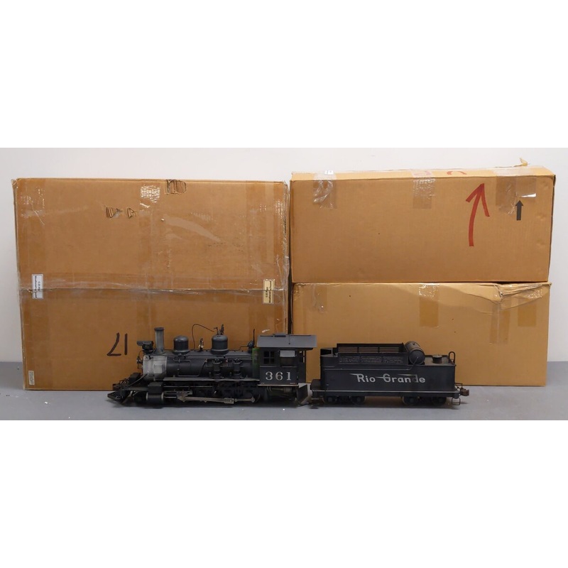 Accucraft AC88-131 1:20.3 Custom Weathered D&RGW 2-8-0 C-21 Loco & Tender #361 EX/Box