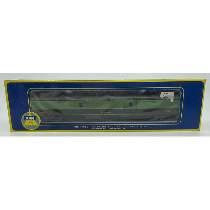 AHM 6285 HO Scale Northern Pacific 1930 Smooth Side Baggage Car #503 LN/Box