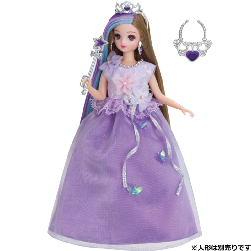 Takara Tomy Licca Doll Dress Set Purple Flower Princess (885313)