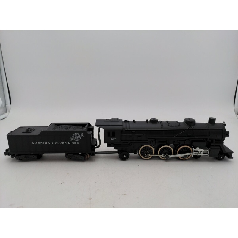 American Flyer 287 Vintage S 4-6-2 Pacific Steam Locomotive & Tender VG