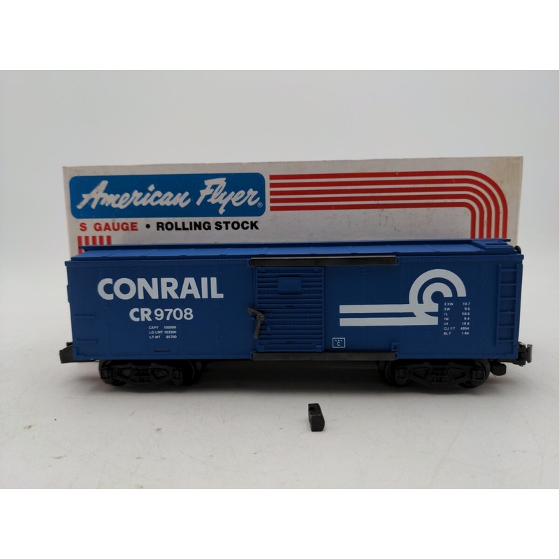 American Flyer 4-9708 S Gauge Conrail Boxcar #9708 EX/Box
