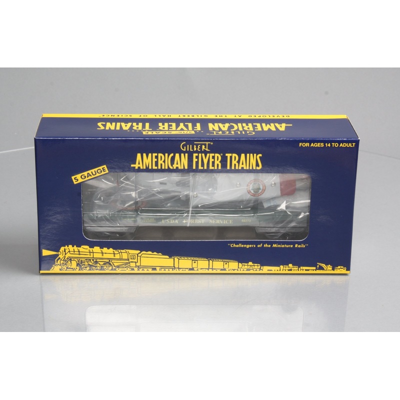 American Flyer 6-48272 S Smokey The Bear TTOS 2008 Flat Car with Airplane LN/Box