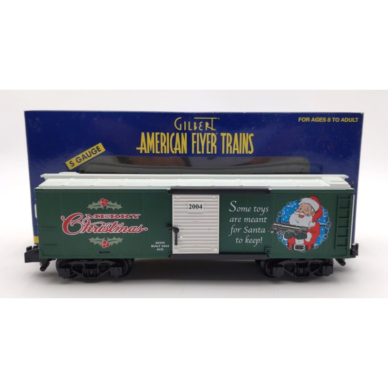 American Flyer 6-48355 S Gauge 2004 Christmas Box Car EX/Box