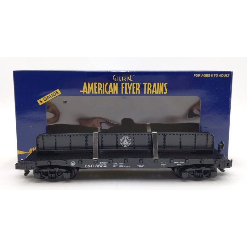 American Flyer 6-48540 S Gauge Baltimore & Ohio Flatcar With Girder LN/Box