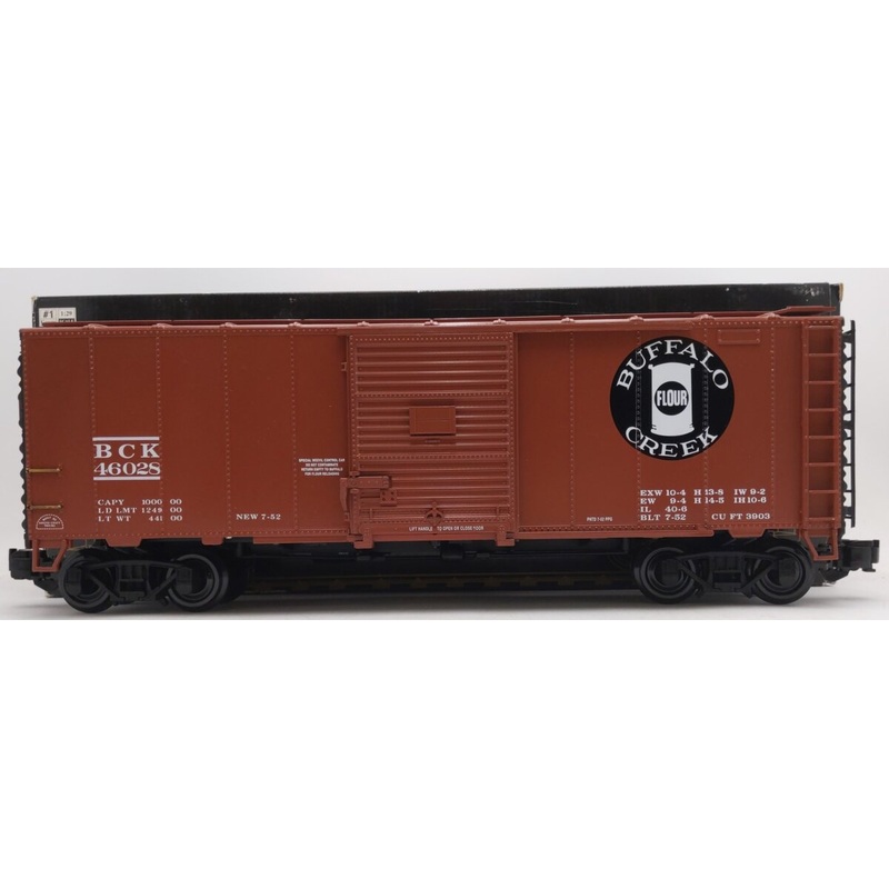 Aristo-Craft 46028 Buffalo Creek Boxcar – Plastic Wheels EX/Box