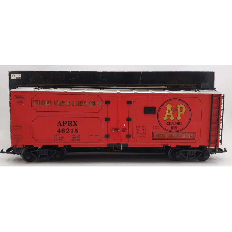 Aristo-Craft 46215 A&P Foods Steel Reefer Car – Metal Wheels EX/Box