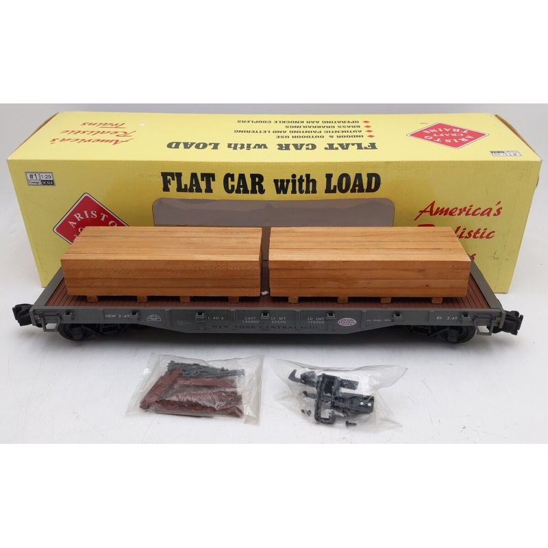 Aristo-Craft 46311 O Gauge New York Central Flatcar W/Load #46311 EX/Box