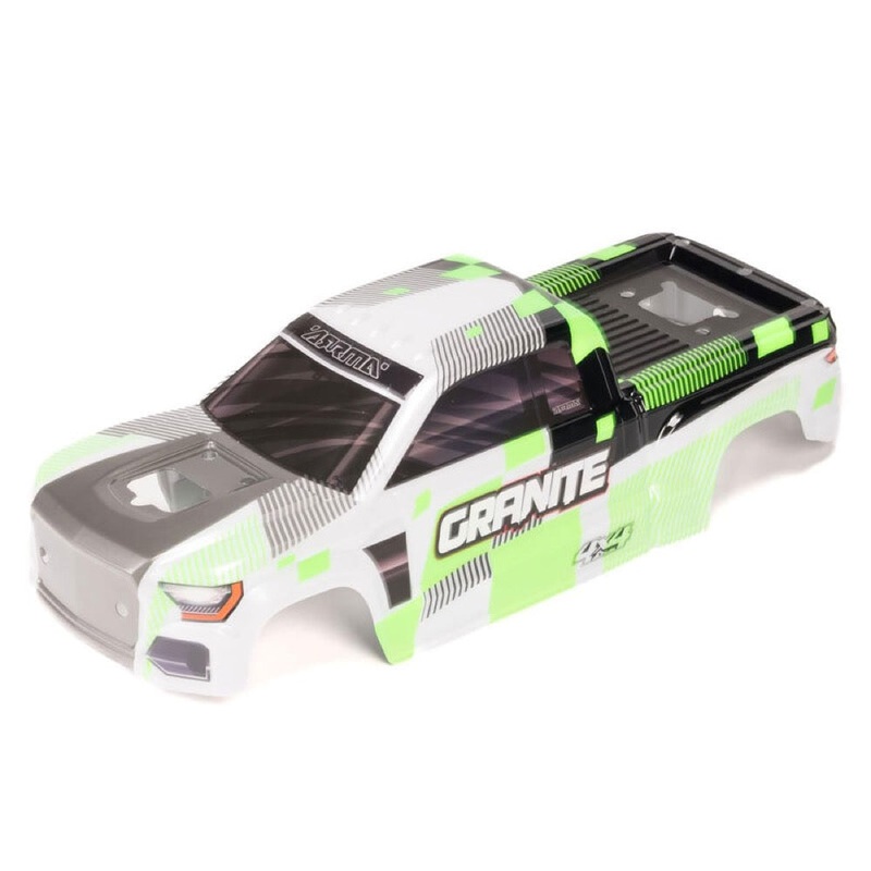 Arrma ARA-2245 Granite V4 4X4 Painted Body Green/White