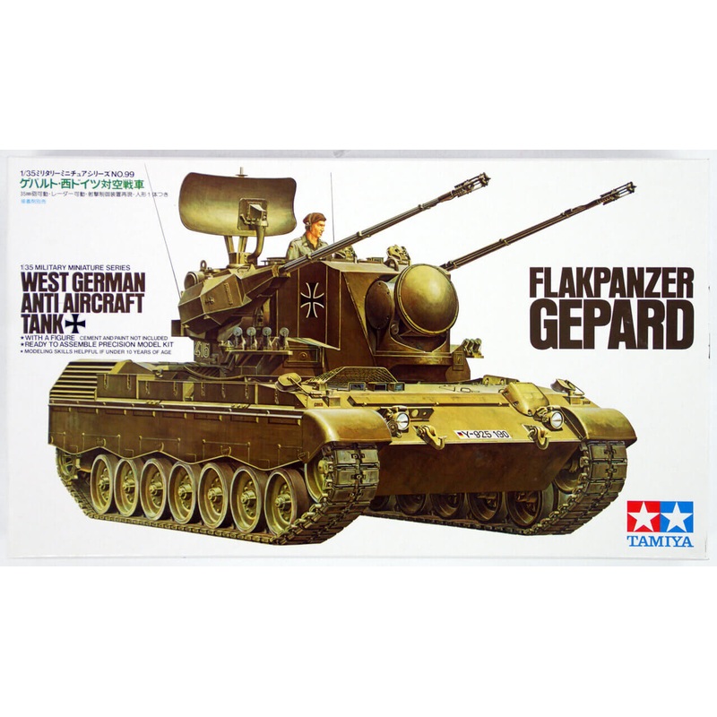 Tamiya 35099 West German Anti Aircraft Tank Flkpnzr Gepard 1/35 scale kit