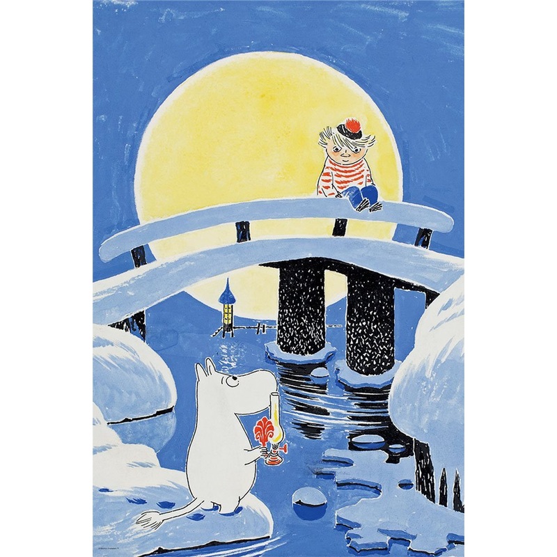 Yanoman Jigsaw Puzzle 10-1303 Moomin & Too-ticky (1000 Pieces)