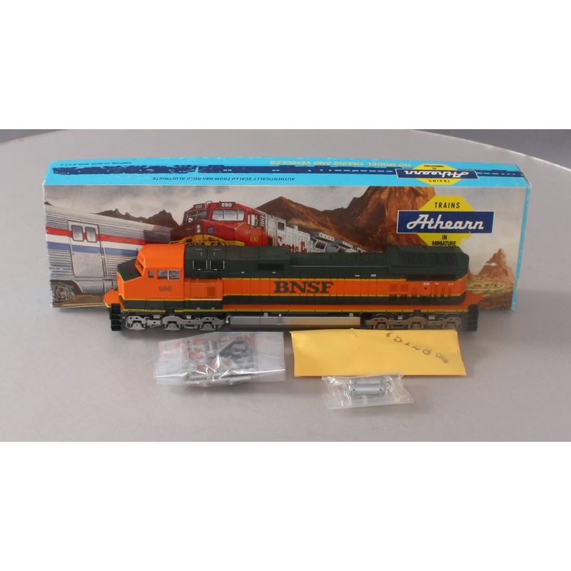 Athearn 4936 HO BNSF C44-9W Powered Diesel Locomotive #986 EX/Box