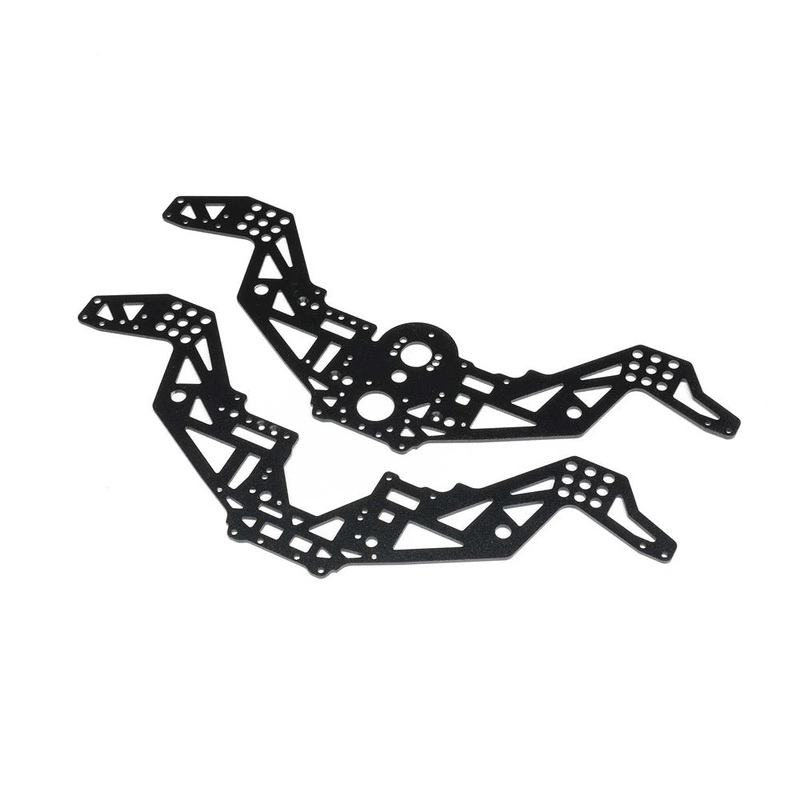 Losi LOS-2052 Chassis Plate Set V2 Black Mini LMT Megalodon