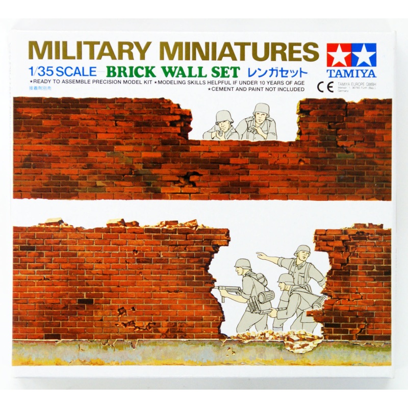 Tamiya 35028 Military Miniatures Brick Wall Set 1/35 Scale Kit