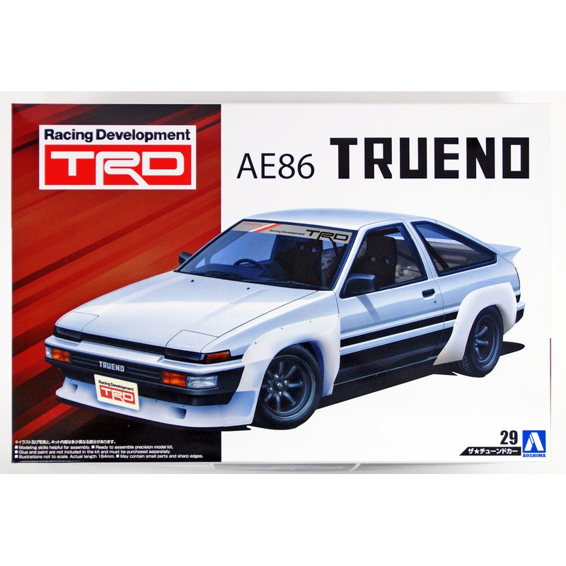 Aoshima 53607 TRD AE86 TRUENO N2 ’85 (TOYOTA) 1/24 Scale Kit