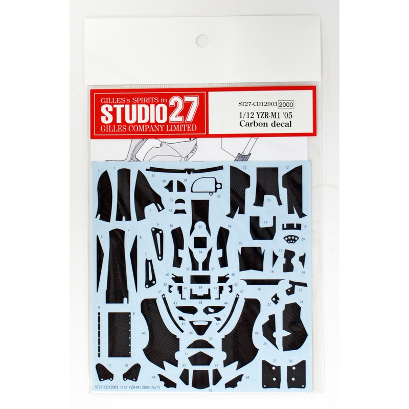 Studio27 ST27-CD12003 YZR-M1 ’05 Carbon decal for Tamiya 1/12