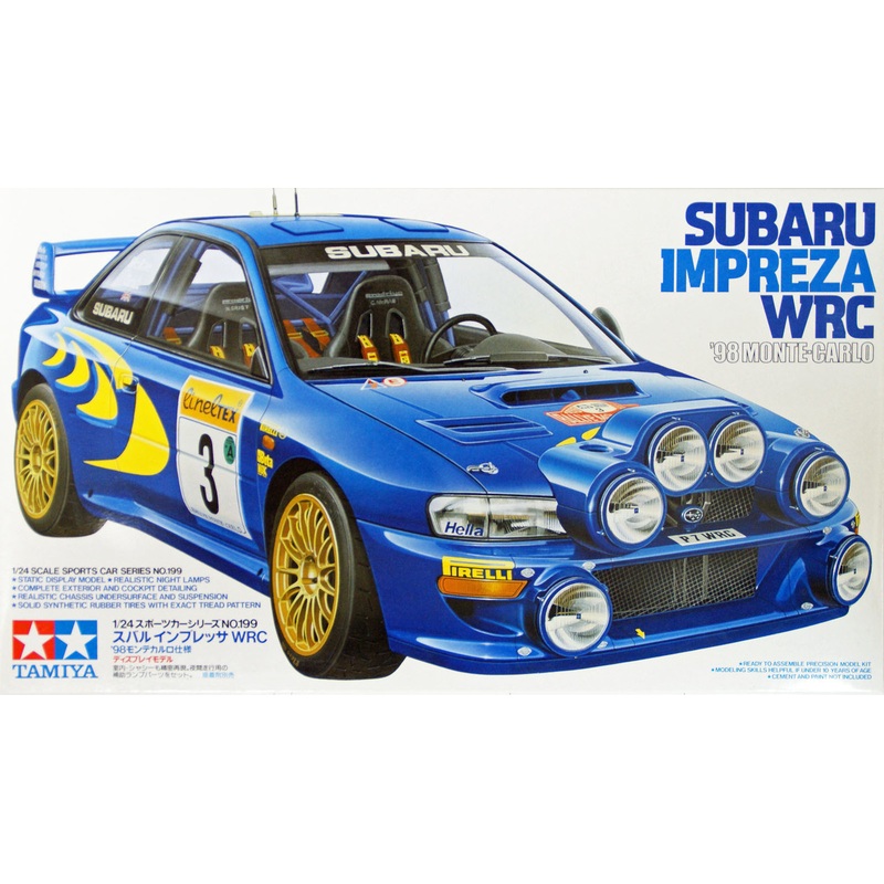 Tamiya 24199 Subaru Impreza WRC ’98 Monte-Carlo 1/24 Scale Kit