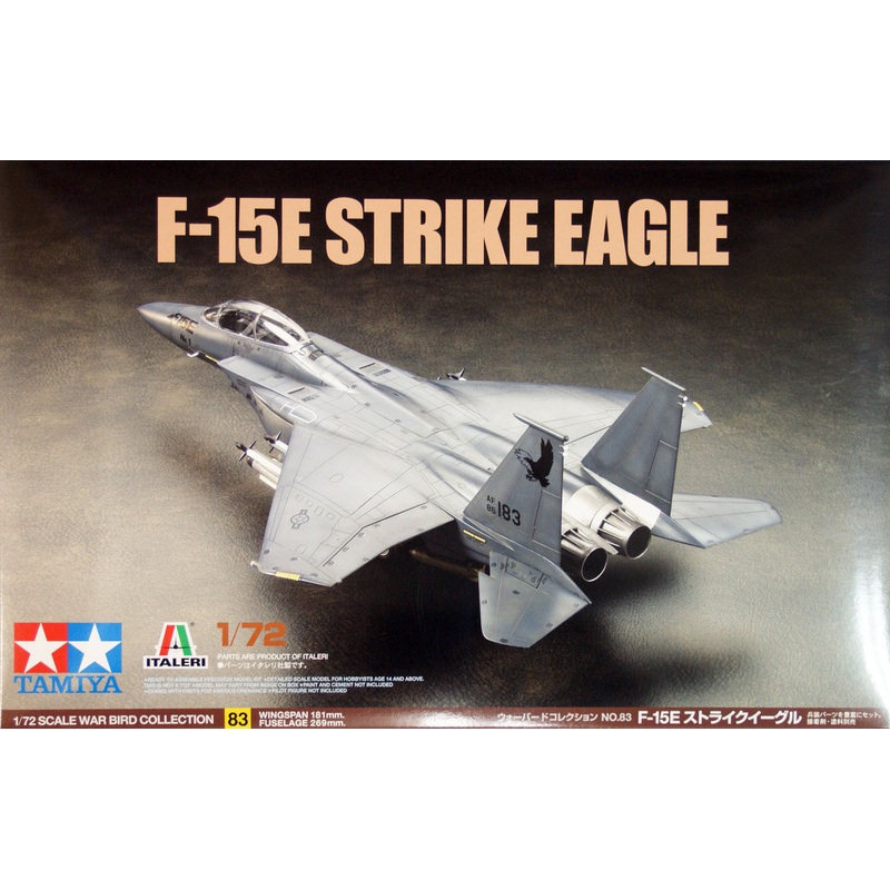 Tamiya 60783 F-15E Strike Eagle 1/72 Scale Kit