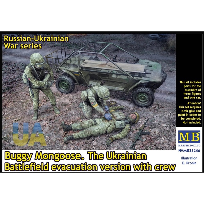 Master Box 35246 1/35 Buggy Mongoose. The Ukrainian Battlefield evacuation version with crew