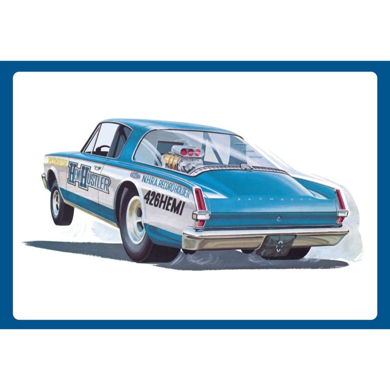 AMT 1464 1/25 1966 Plymouth Barracuda Funny Car Hemi Hustler