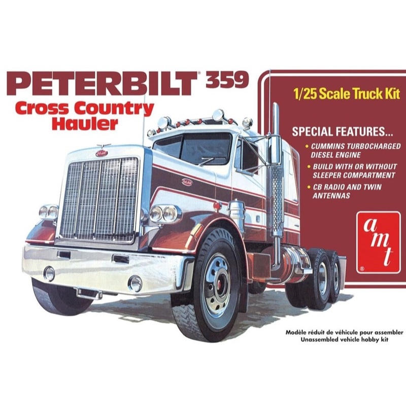AMT 1477 1/25 Peterbilt 359 Cross Country Hauler