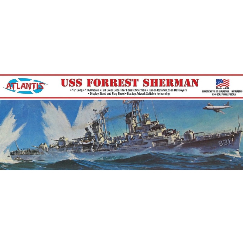 Atlantis Models 352 1/320 USS Forrest Sherman Destroyer