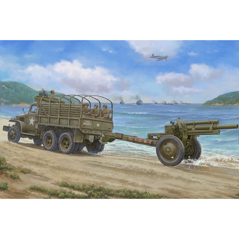 I LOVE KIT 63567 1/35 US Army CCKW-352 6×6 MG Ring Mount Version Truck & M2A1 105mm Howitzer