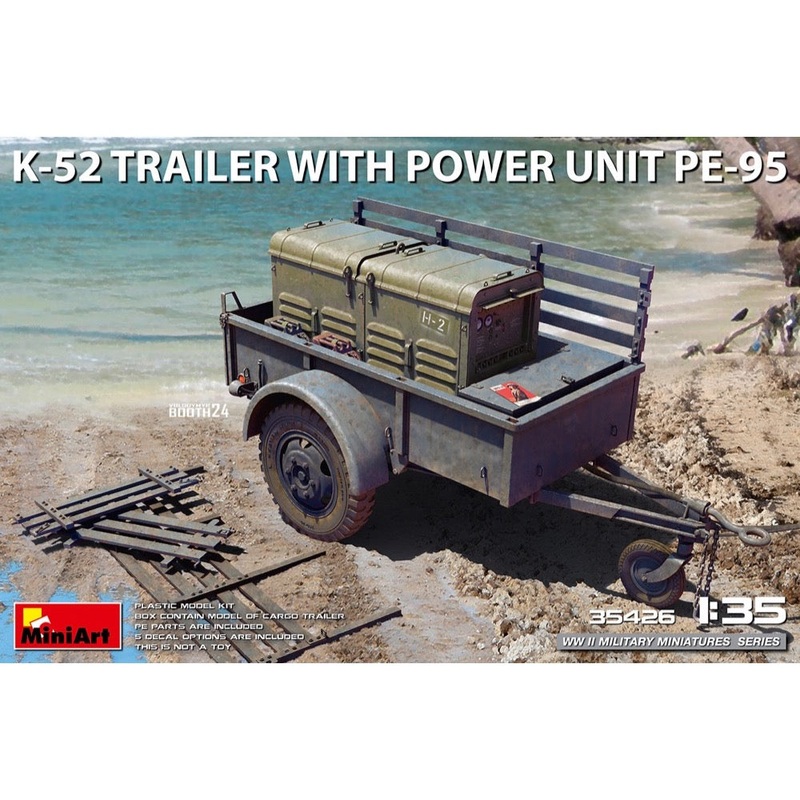 MiniArt 35426 1/35 K-52 Trailer with Power Unit PE-95