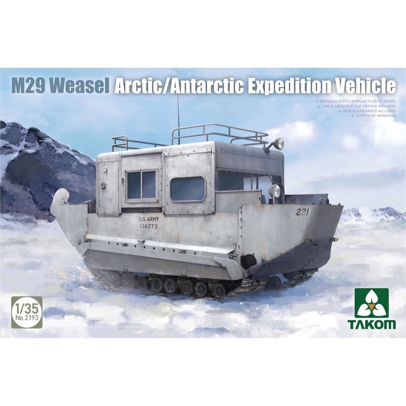 Takom 2193 1/35 M29 Weasel Arctic/Antarctic Expedition Vehicle