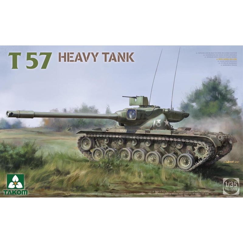 Takom 2203 1/35 US T57 Heavy Tank