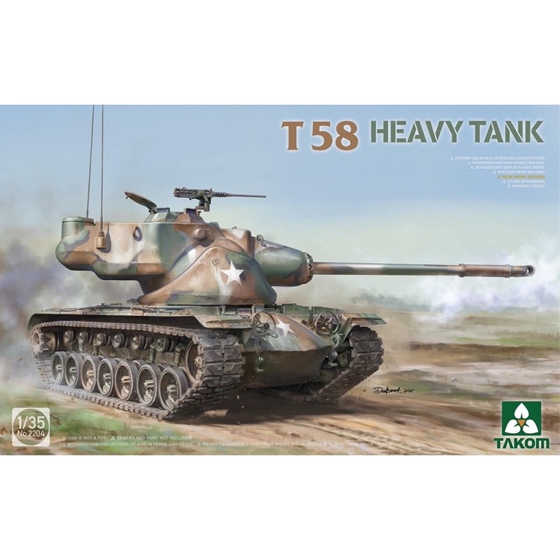 Takom 2204 1/35 US T58 Heavy Tank
