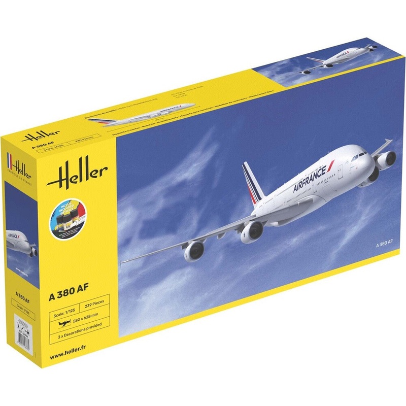 Heller HLL56436 1/125 A380 Air France Starter Kit