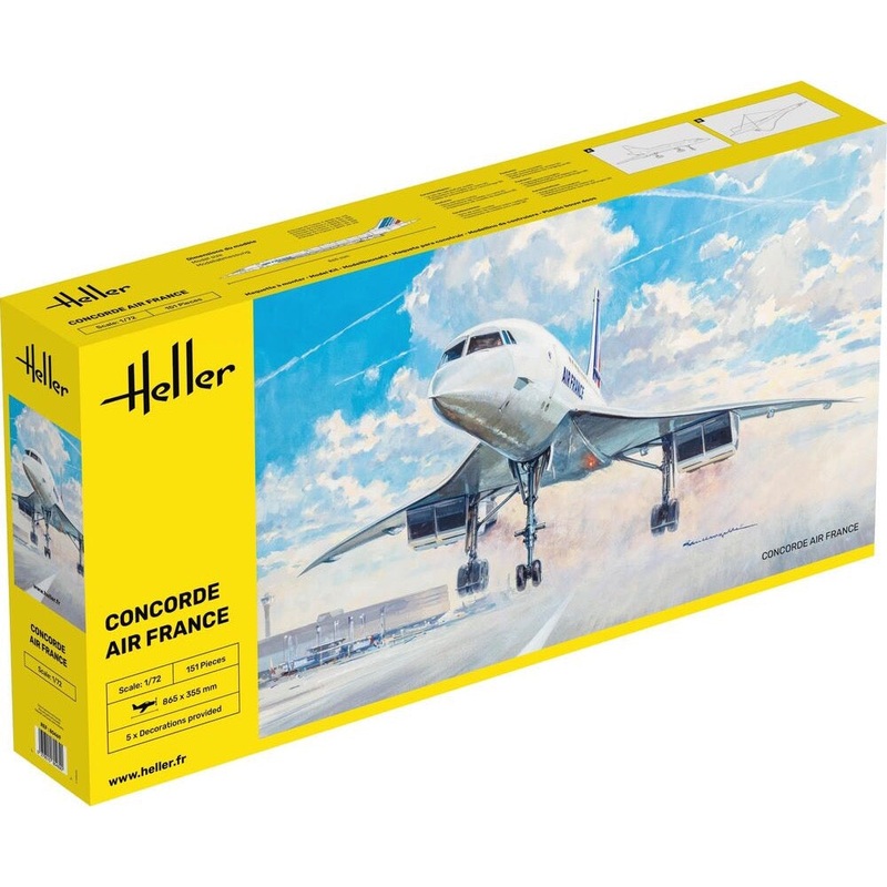 Heller HLL80469 1/72 Concorde Air France