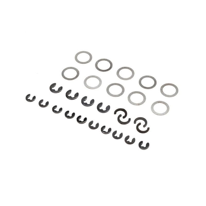 Losi LOS216009 E-Clip and Shim Set Mini LMT